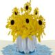 van Gogh Sunflowers pop up card
