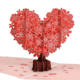 Power of love heart tree pop up card