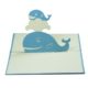Mama & Baby Blue Whale pop up card
