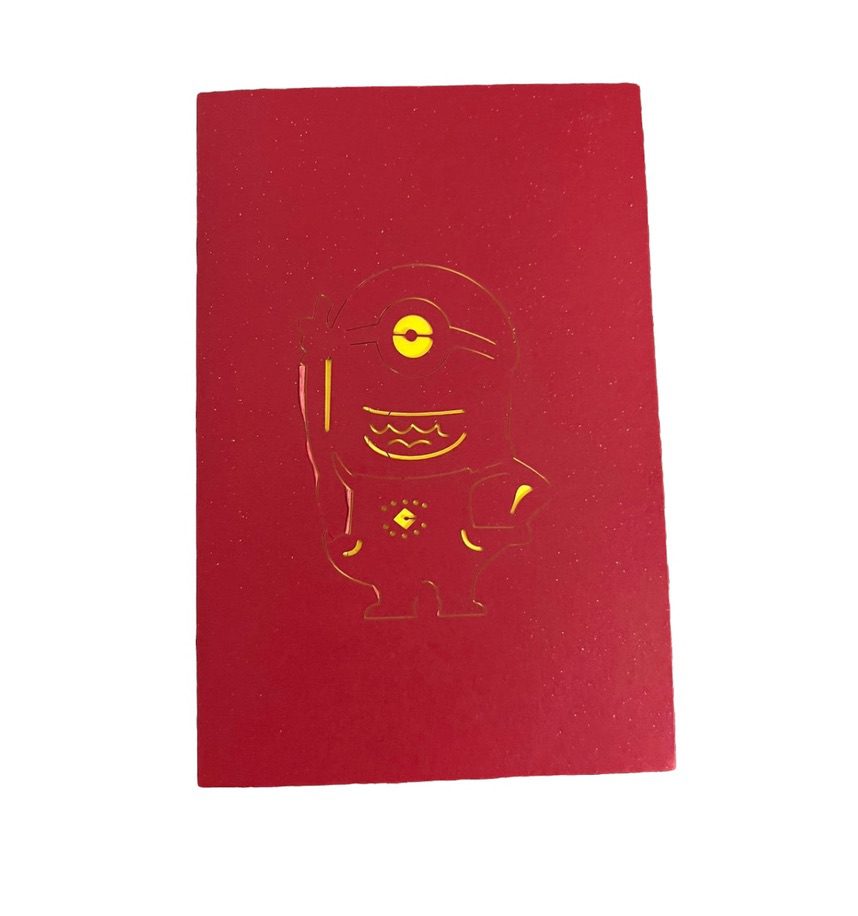 Minions: The Rise of Gru pop up card cover
