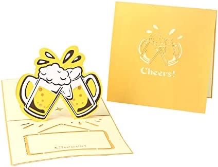 Cheers Beers pop up card