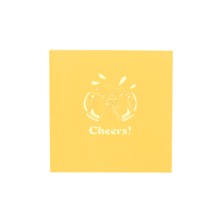 Cheers Beers pop up card cover