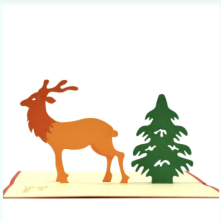 Reindeer & Christmas Tree