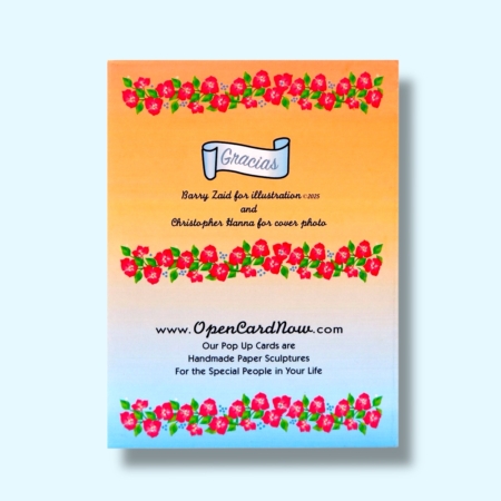 Bougainvillea Pop Up Card - Mexican Pink Flowers House - San Miguel de Allende y Parroquia - House and Heart Warming Casa Las Bougainvilleas